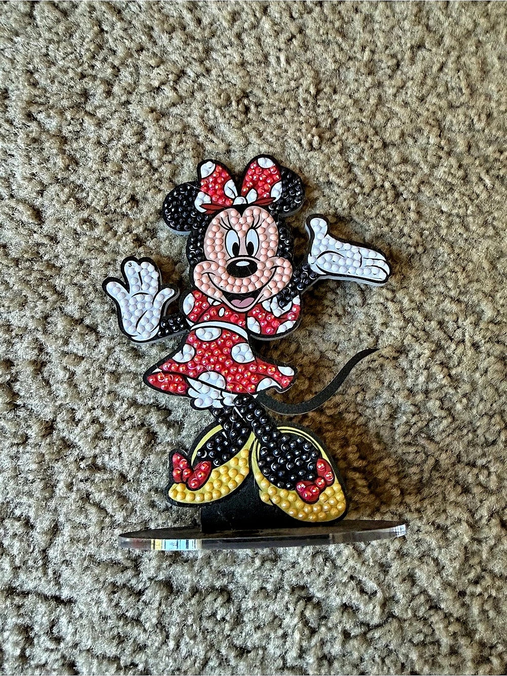 Disney Minnie Mouse Decor Figurine Black & Red